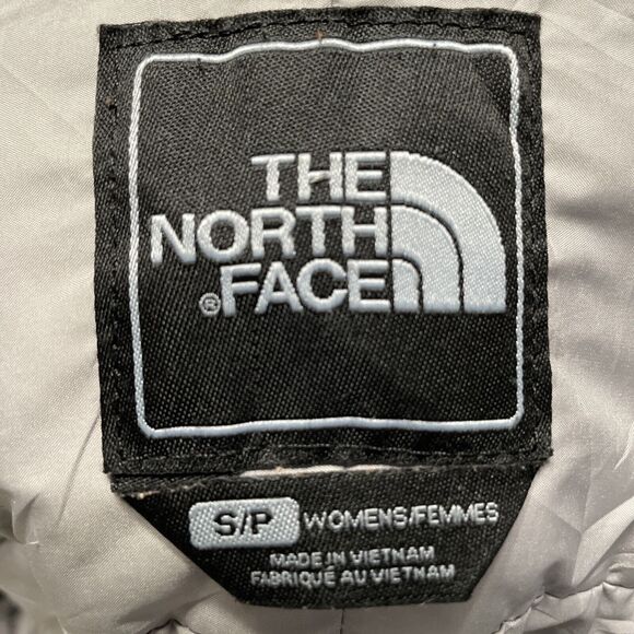 The North Face Small Women’s Puffer Coat Full Zip Jacket Sage Green Primaloft - Picture 5 of 12